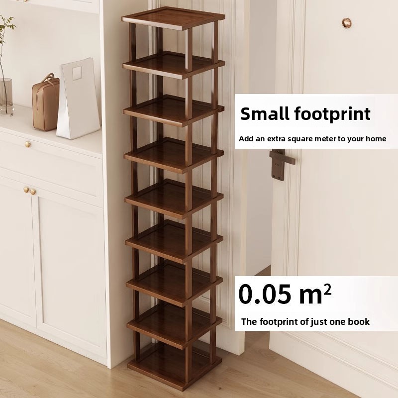 Shoe Rack Cabinet Narrow Entryway - Sapateira Cor Chá para Hall de
