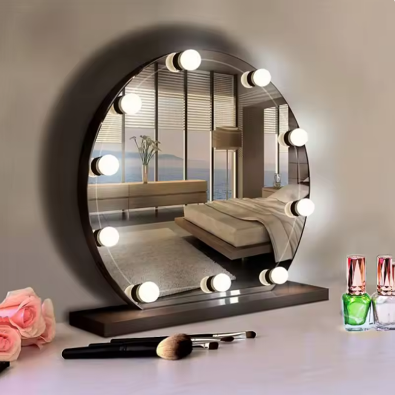 Lâmpada de Maquiagem Hollywood - Dressing Table Vanity With Lighted Mirror avaliação e preço