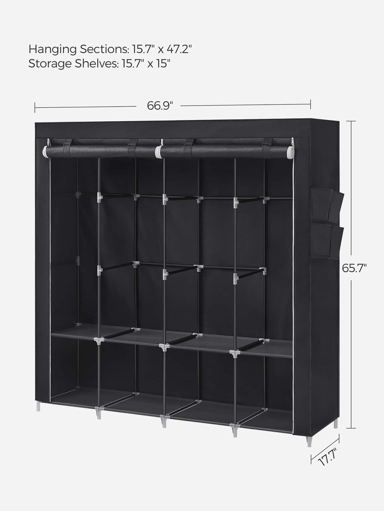 Armário portátil, organizador  - Wardrobe Closet Portable Fabric Cover avaliação e preço
