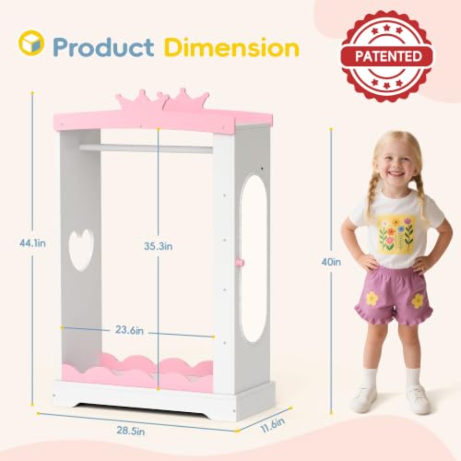 Guarda-roupa de fantasia com e - Full Length Mirror Jewelry Armoire avaliação e preço