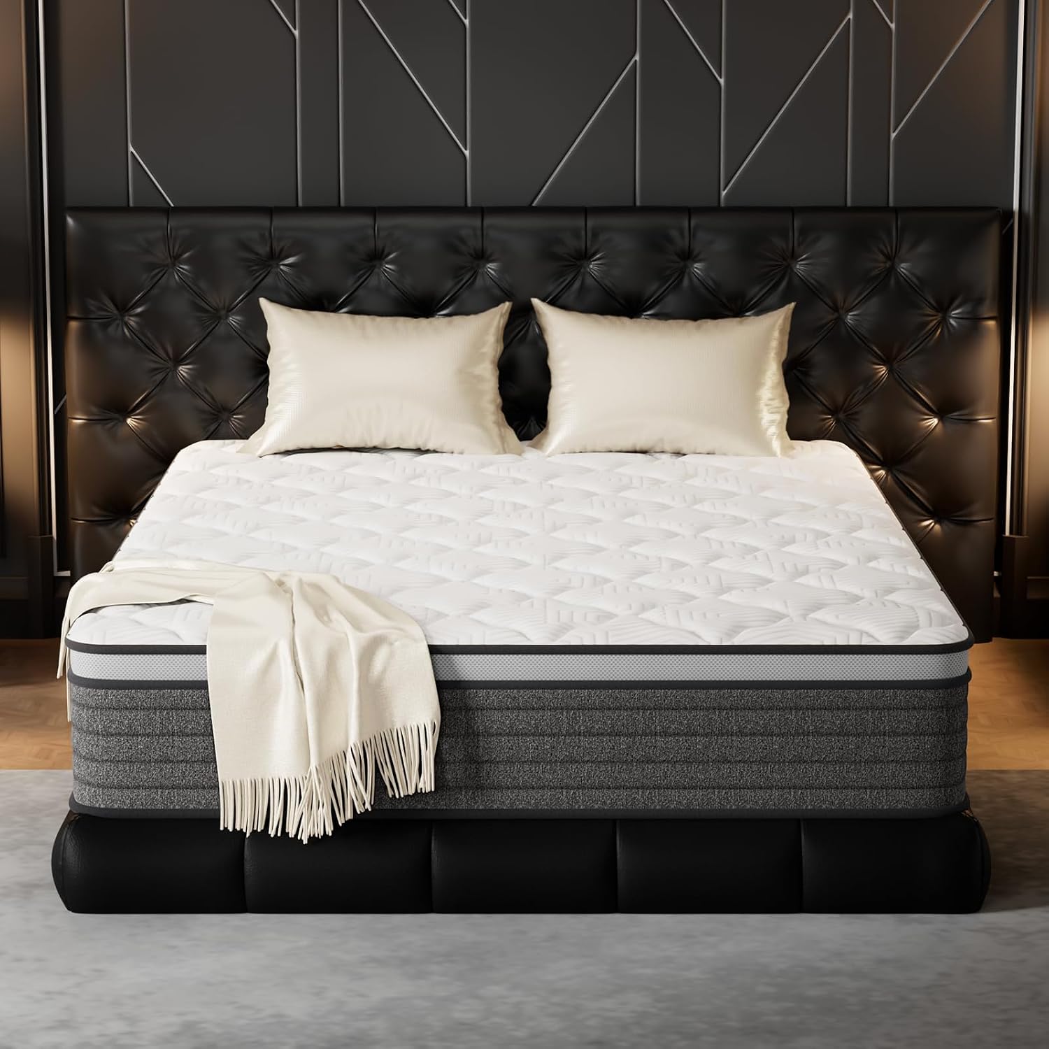 Colchão Queen Híbrido de 12 Po - Memory Foam Mattress In A Box Queen avaliação e preço