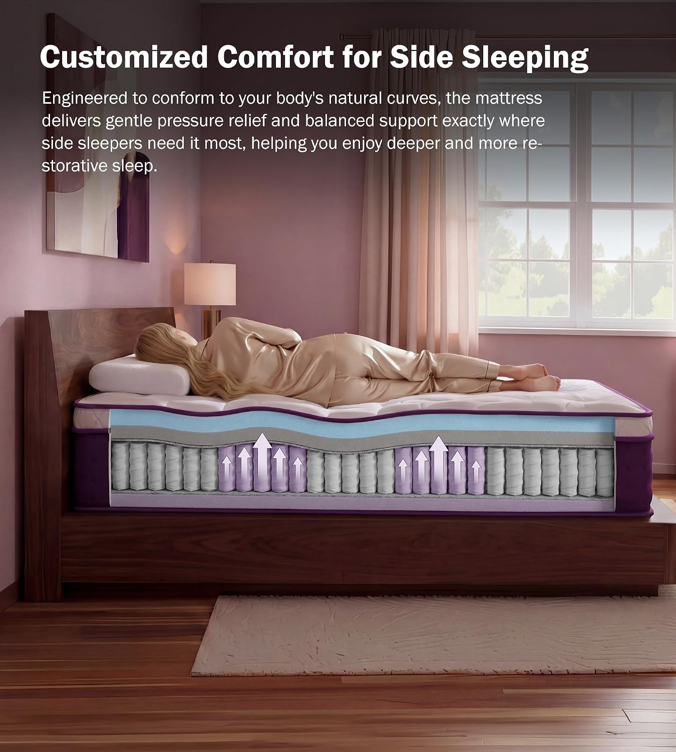 Colchão Híbrido Queen de Pelúc - Memory Foam Mattress In A Box Queen avaliação e preço