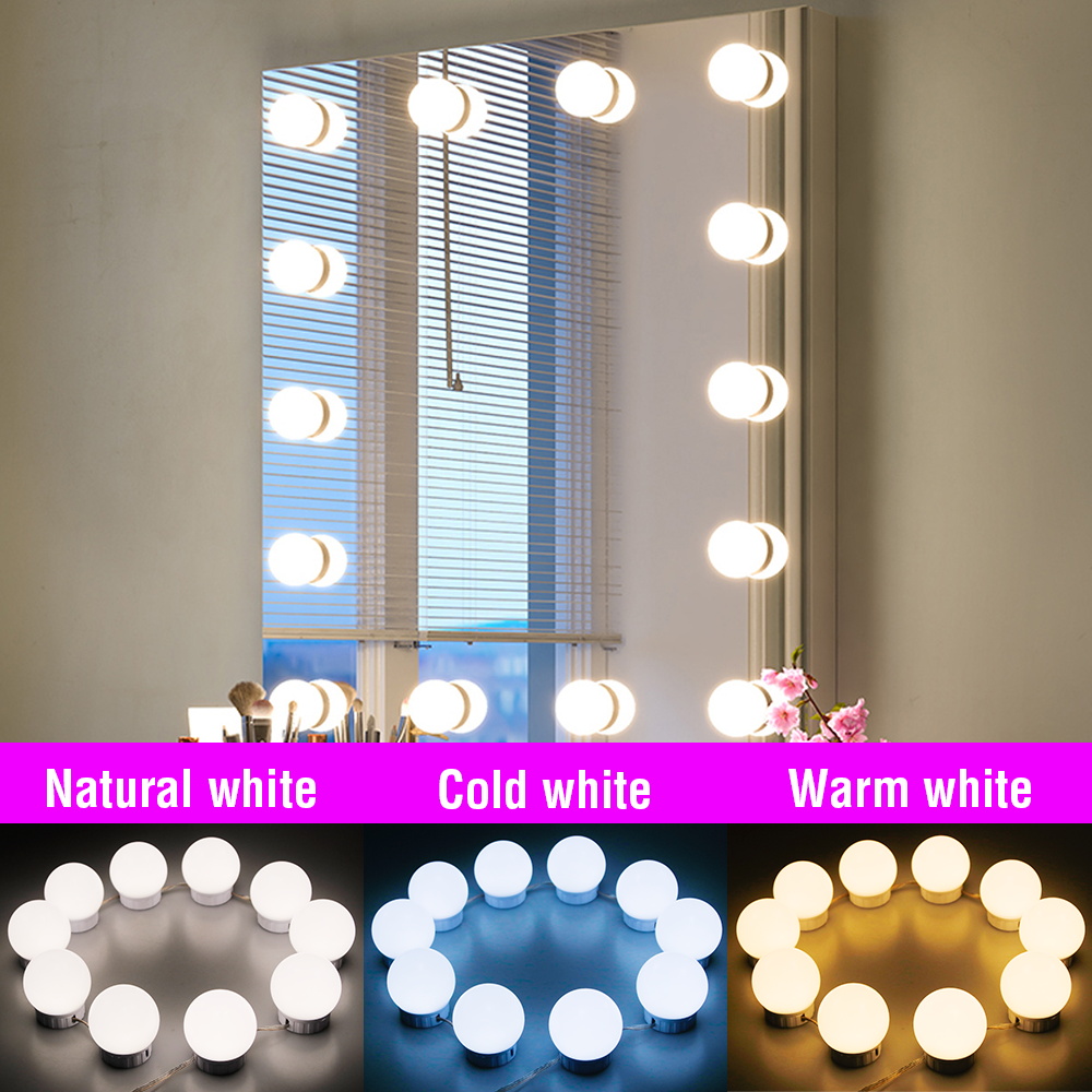 Luzes LED USB para Espelho de  - Dressing Table Vanity With Lighted Mirror avaliação e preço