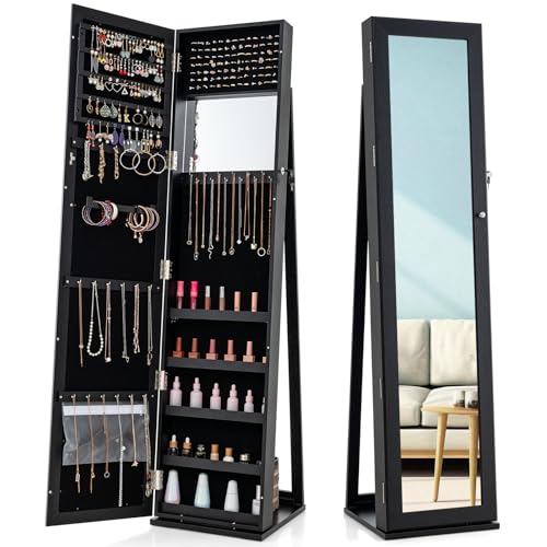 Armário de Joias com Espelho d - Full Length Mirror Jewelry Armoire avaliação e preço