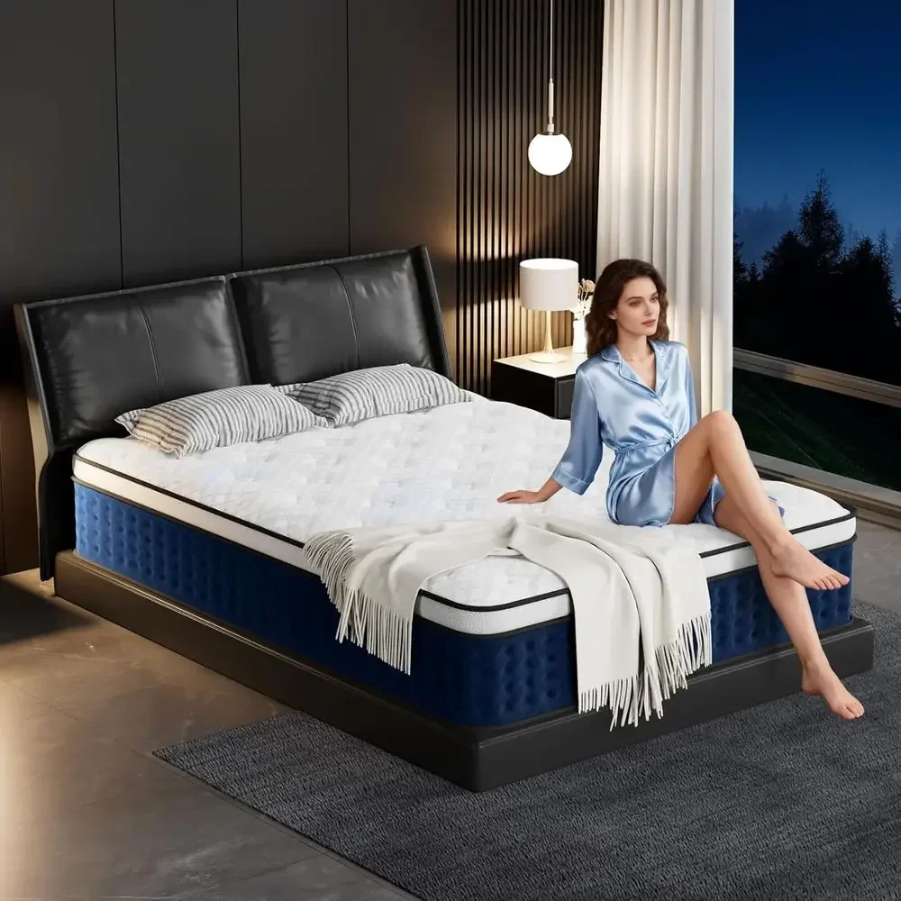 Colchão Híbrido de 12 Polegada - Memory Foam Mattress In A Box Queen avaliação e preço