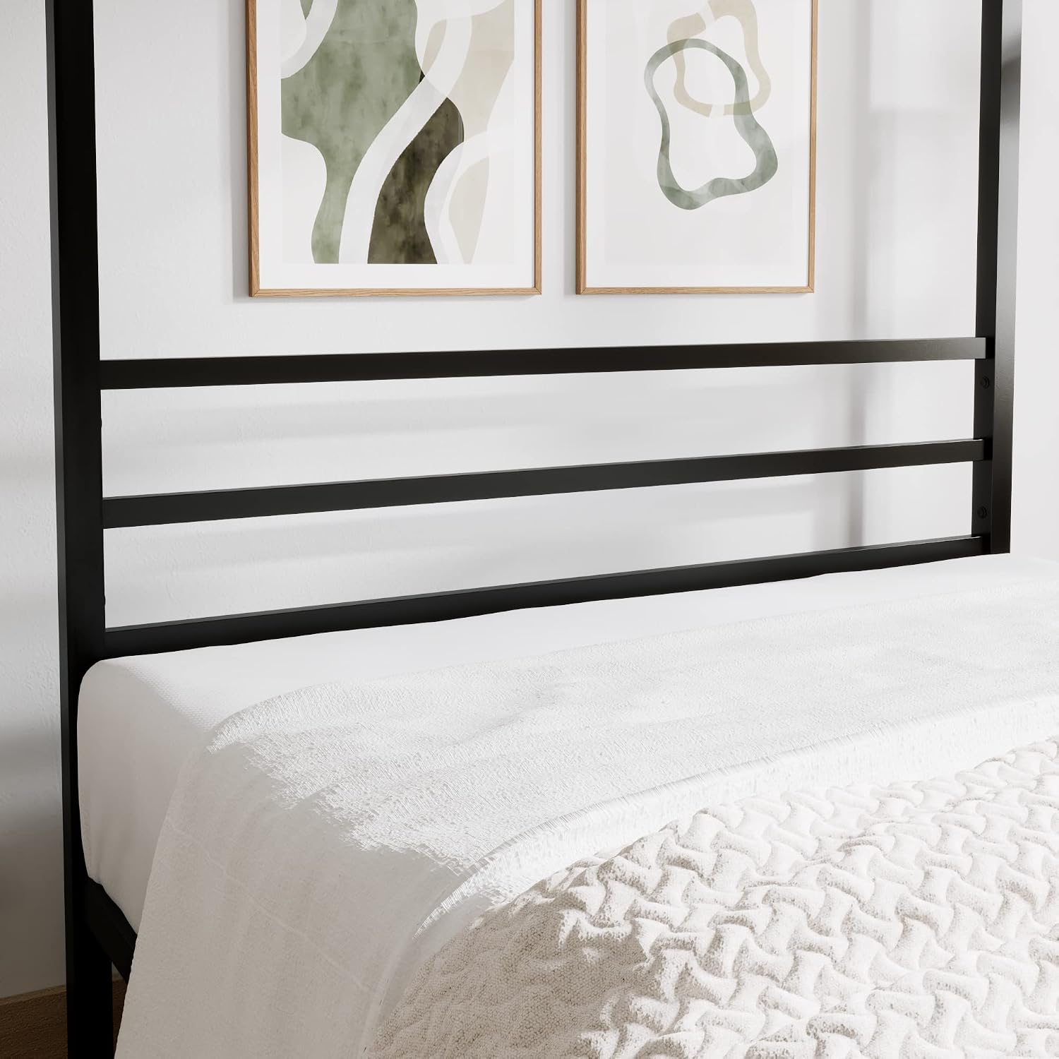 Estrutura de cama com dossel d - Canopy Bed Frame Metal Queen avaliação e preço